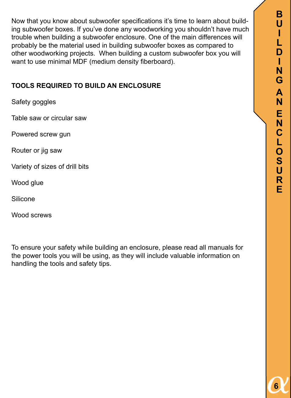 Alphasonik ALPHA 800 PSW815E User Manual | Page 7 / 20