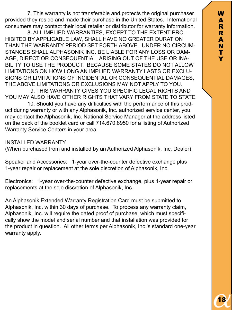 Alphasonik R PMA600HCE User Manual | Page 19 / 20