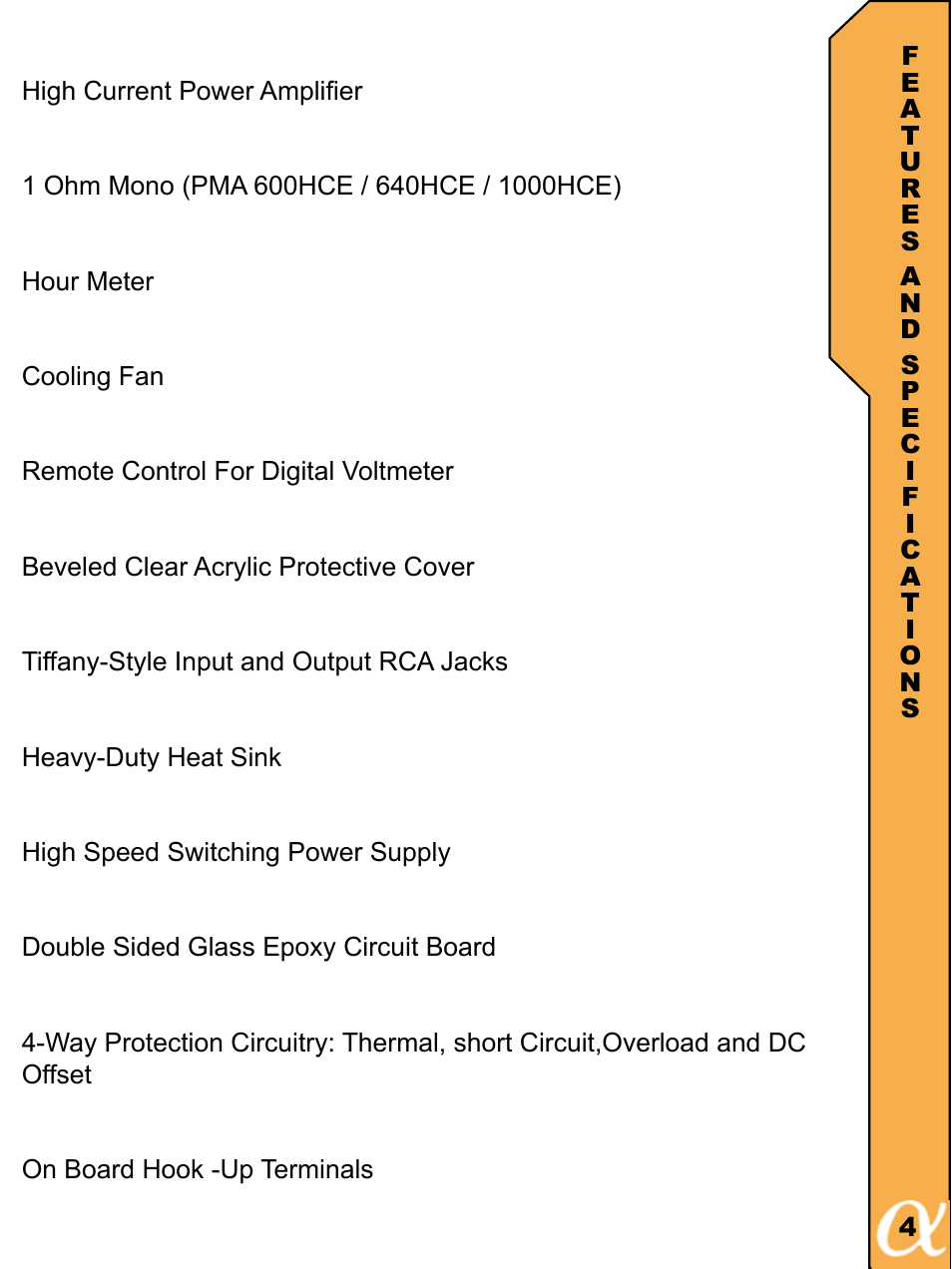 Alphasonik R PMA600HCE User Manual | Page 5 / 20