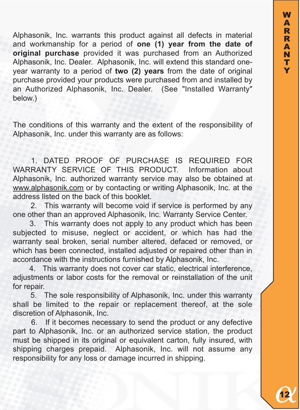 Alphasonik PFZ692E User Manual | Page 13 / 16