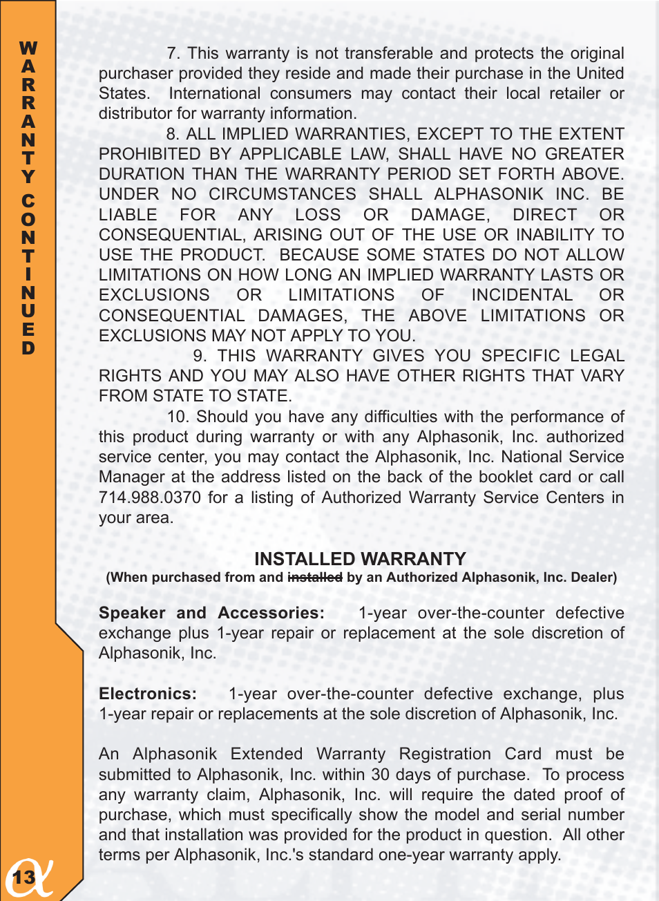 Alphasonik PFZ692E User Manual | Page 14 / 16