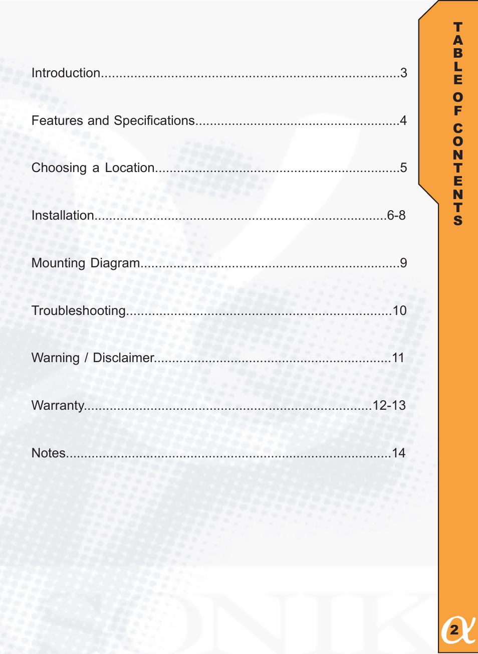 Alphasonik PFZ692E User Manual | Page 3 / 16