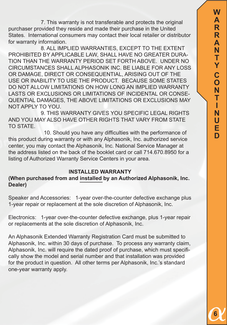 Alphasonik PCP15LDE User Manual | Page 7 / 8