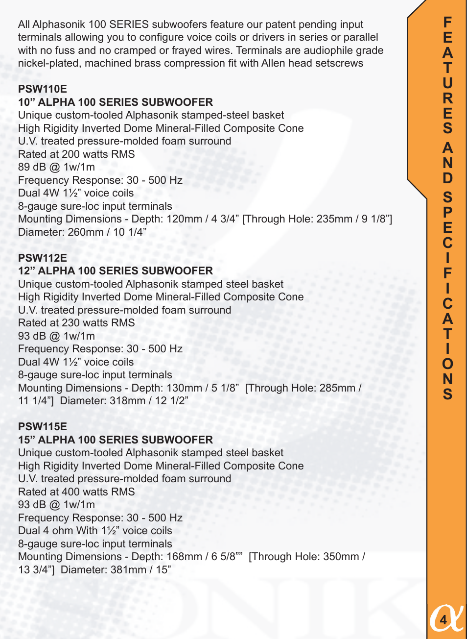 Alphasonik PTZ25TE User Manual | Page 5 / 20