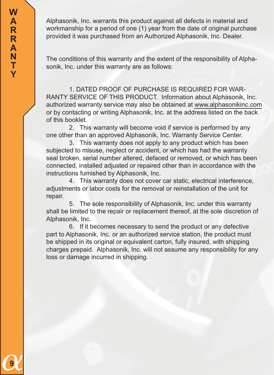 Alphasonik PEQ70E User Manual | Page 10 / 12