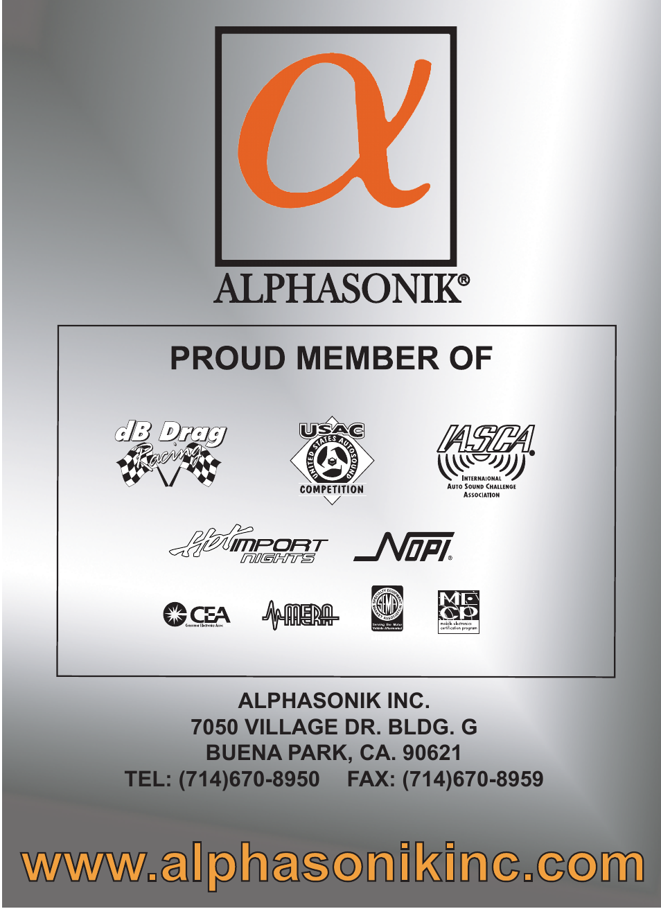 Alphasonik PBAT10E User Manual | Page 16 / 16