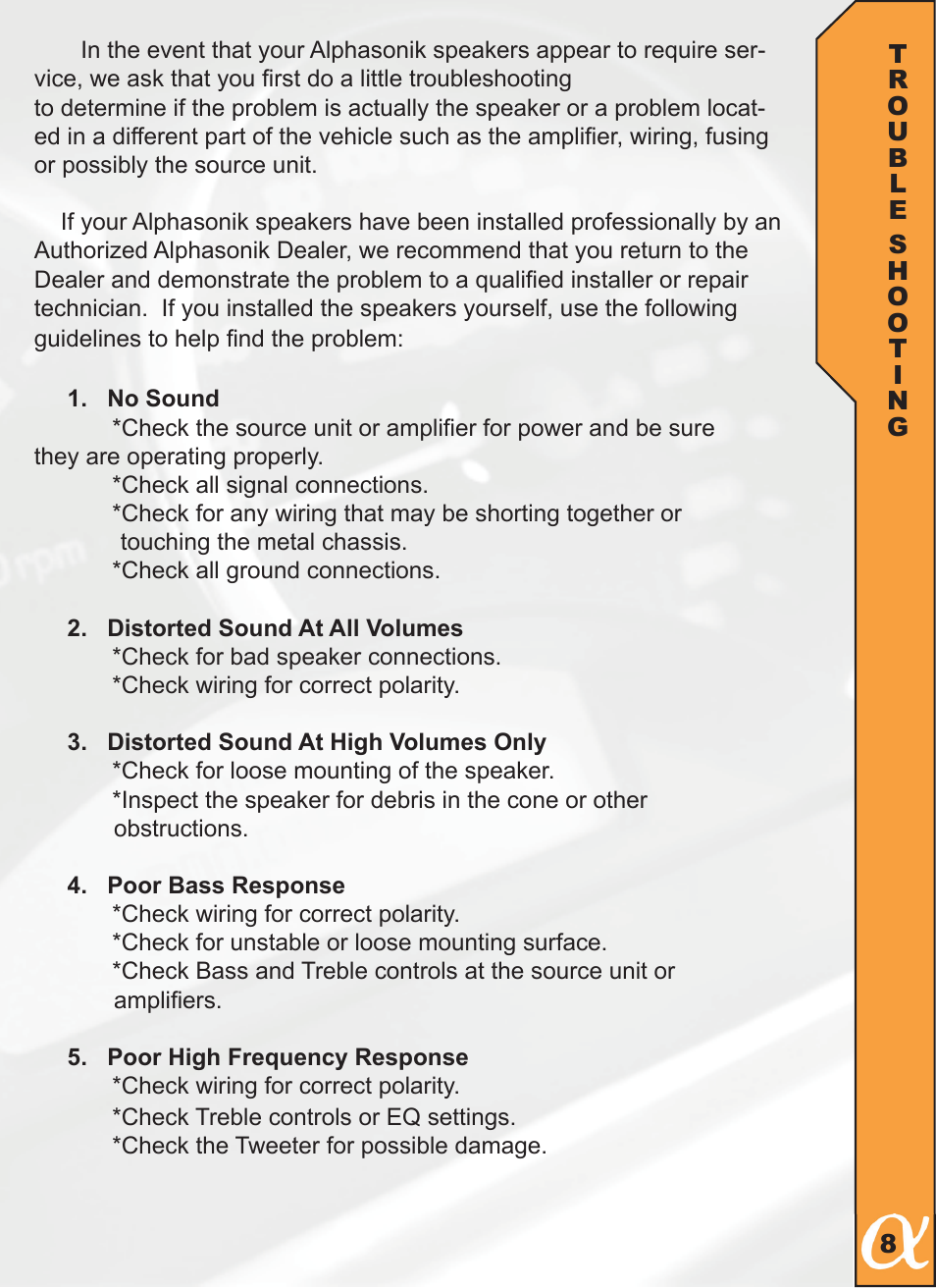 Alphasonik PBAT10E User Manual | Page 9 / 16