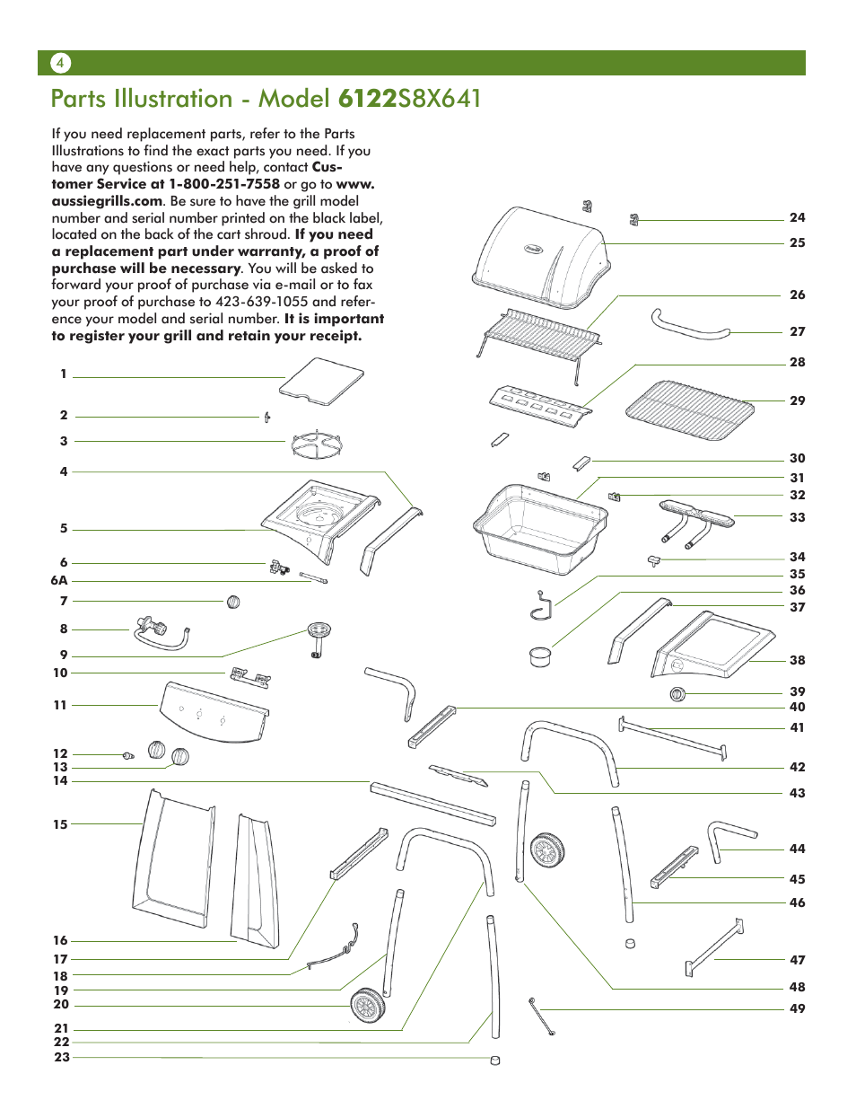 Aussie VANTAGE 6122S8X641 User Manual | Page 4 / 40