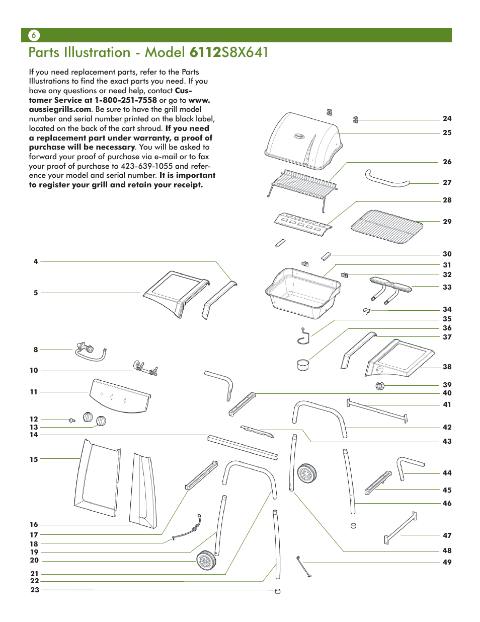 Aussie VANTAGE 6122S8X641 User Manual | Page 6 / 40