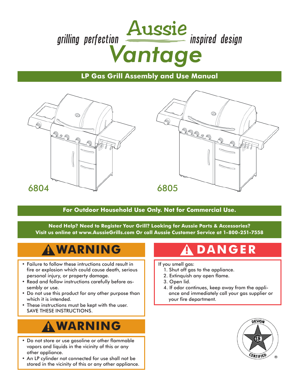 Aussie VANTAGE 6804 User Manual | 40 pages