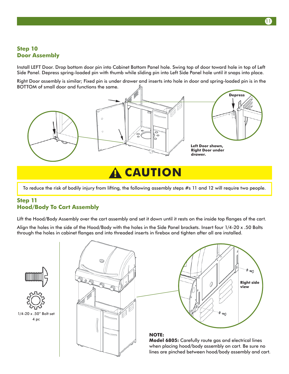 Caution | Aussie VANTAGE 6804 User Manual | Page 11 / 40