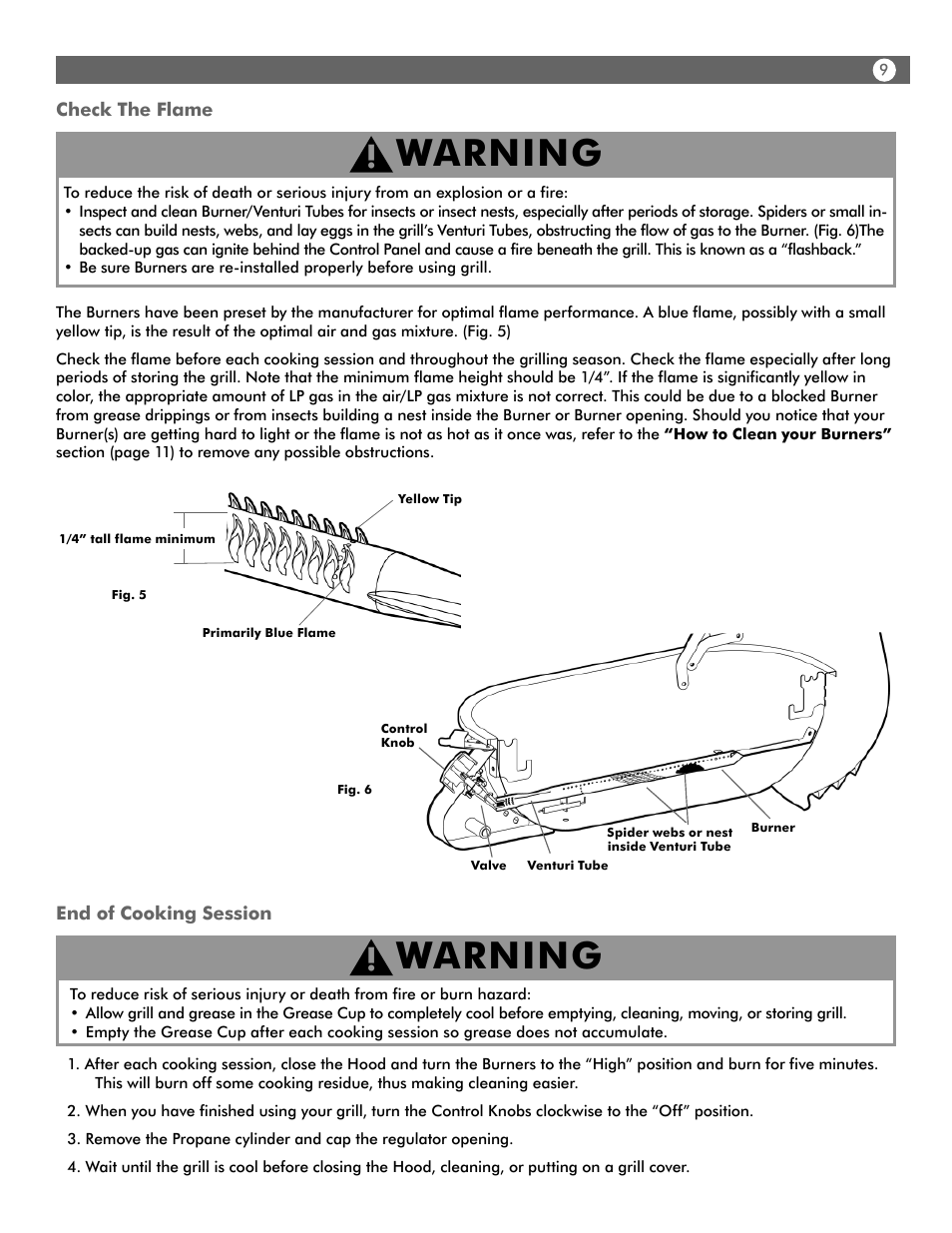Warning | Aussie WALK-A-BOUT 4280 User Manual | Page 9 / 16