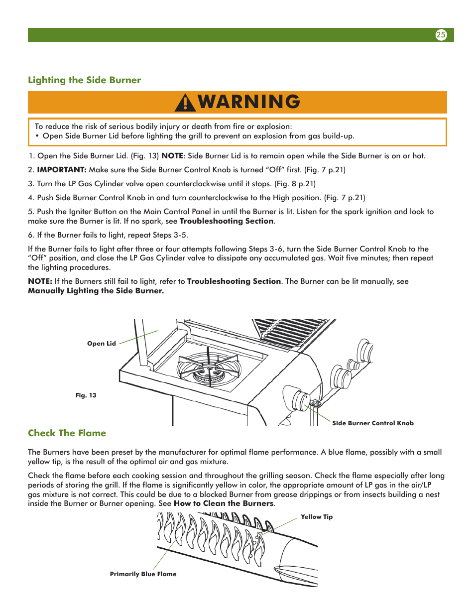 Warning | Aussie 68R5A9SSS1 User Manual | Page 25 / 40