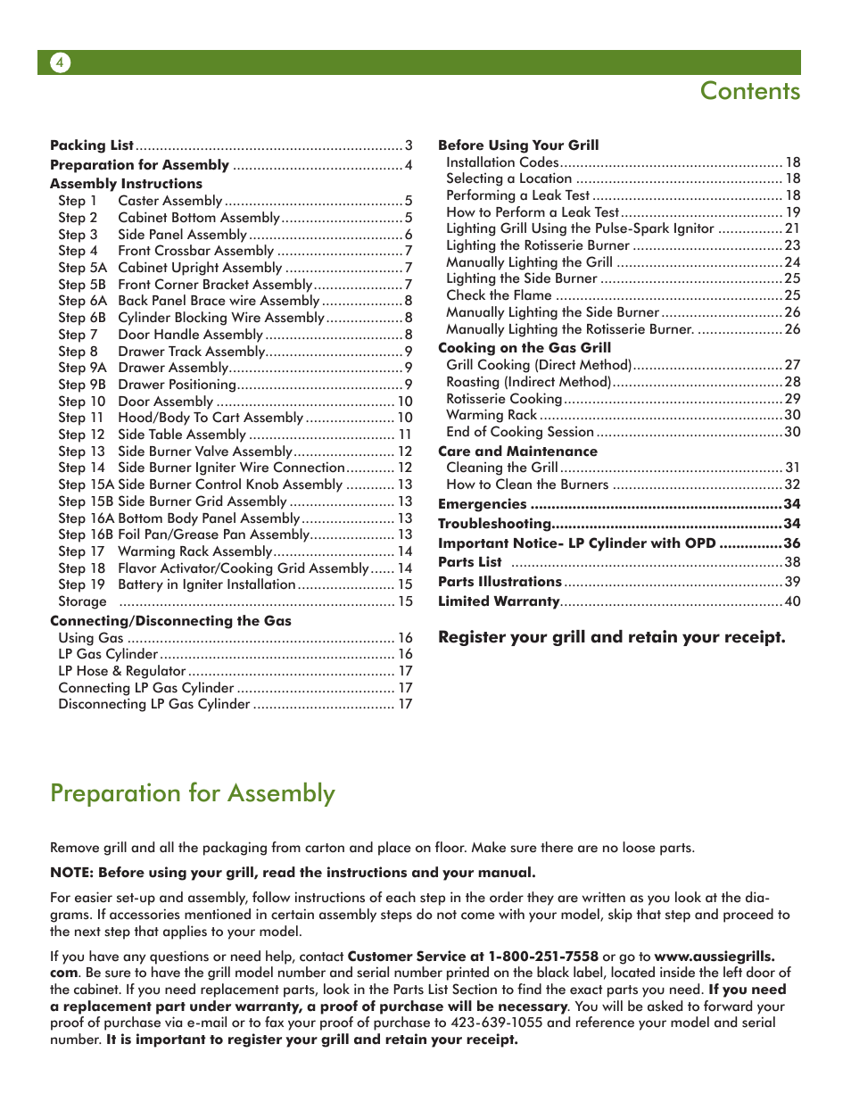 Aussie 68R5A9SSS1 User Manual | Page 4 / 40