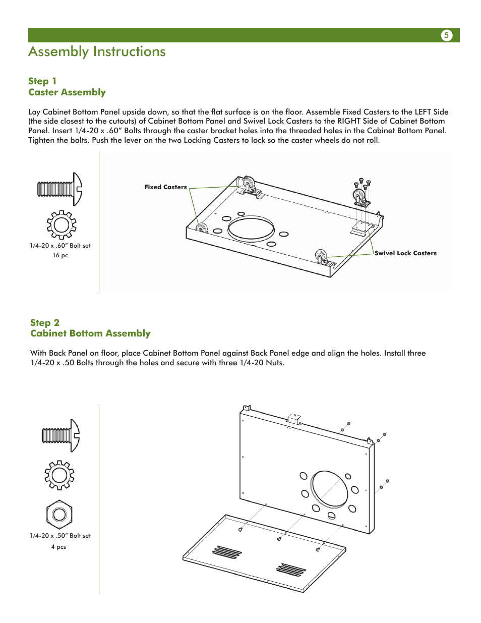 Assembly instructions | Aussie 68R5A9SSS1 User Manual | Page 5 / 40