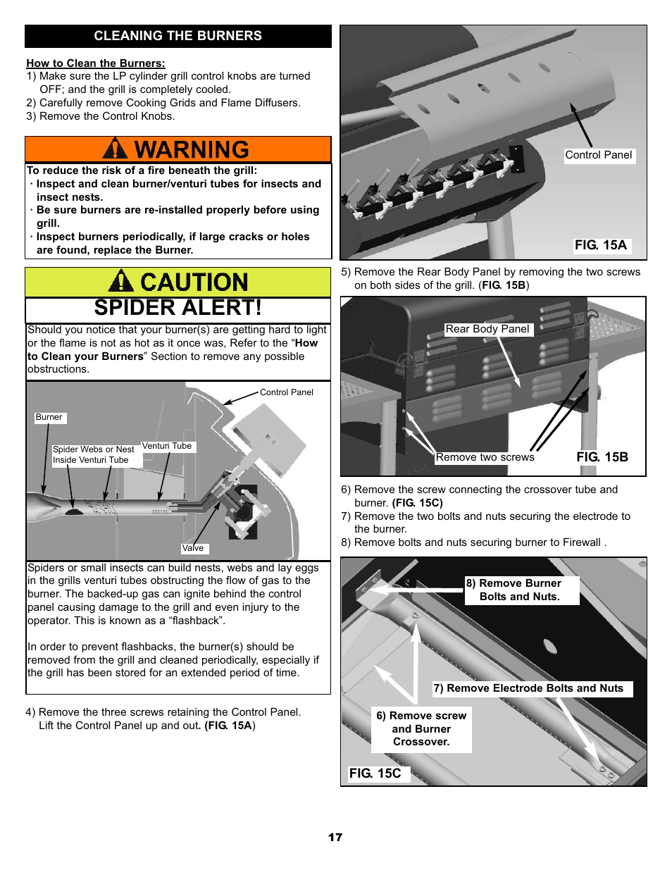 Spider alert | Aussie BONZA 3 ELITE User Manual | Page 17 / 25