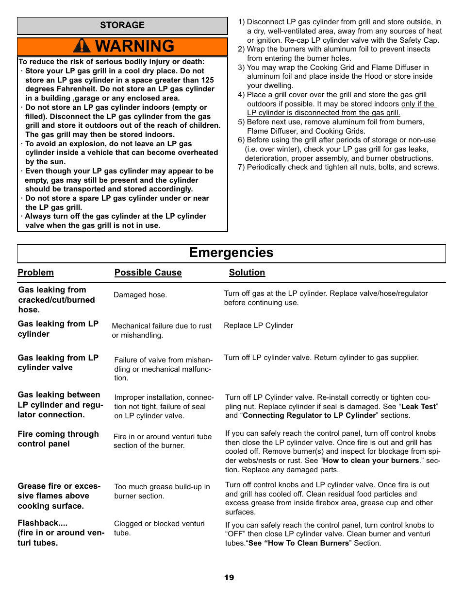 Emergencies | Aussie BONZA 3 ELITE User Manual | Page 19 / 25