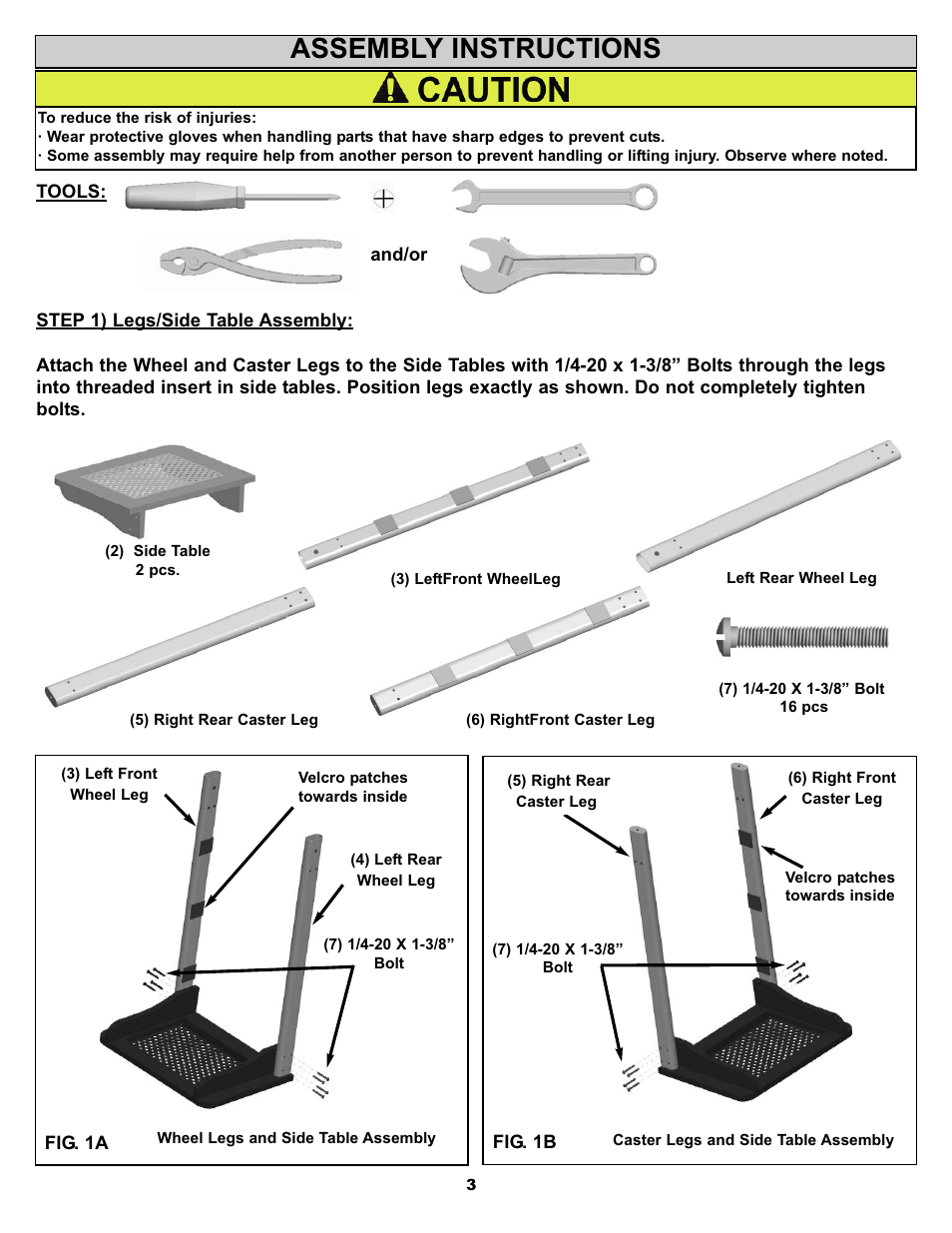 Assembly instructions | Aussie BONZA 3 ELITE User Manual | Page 3 / 25