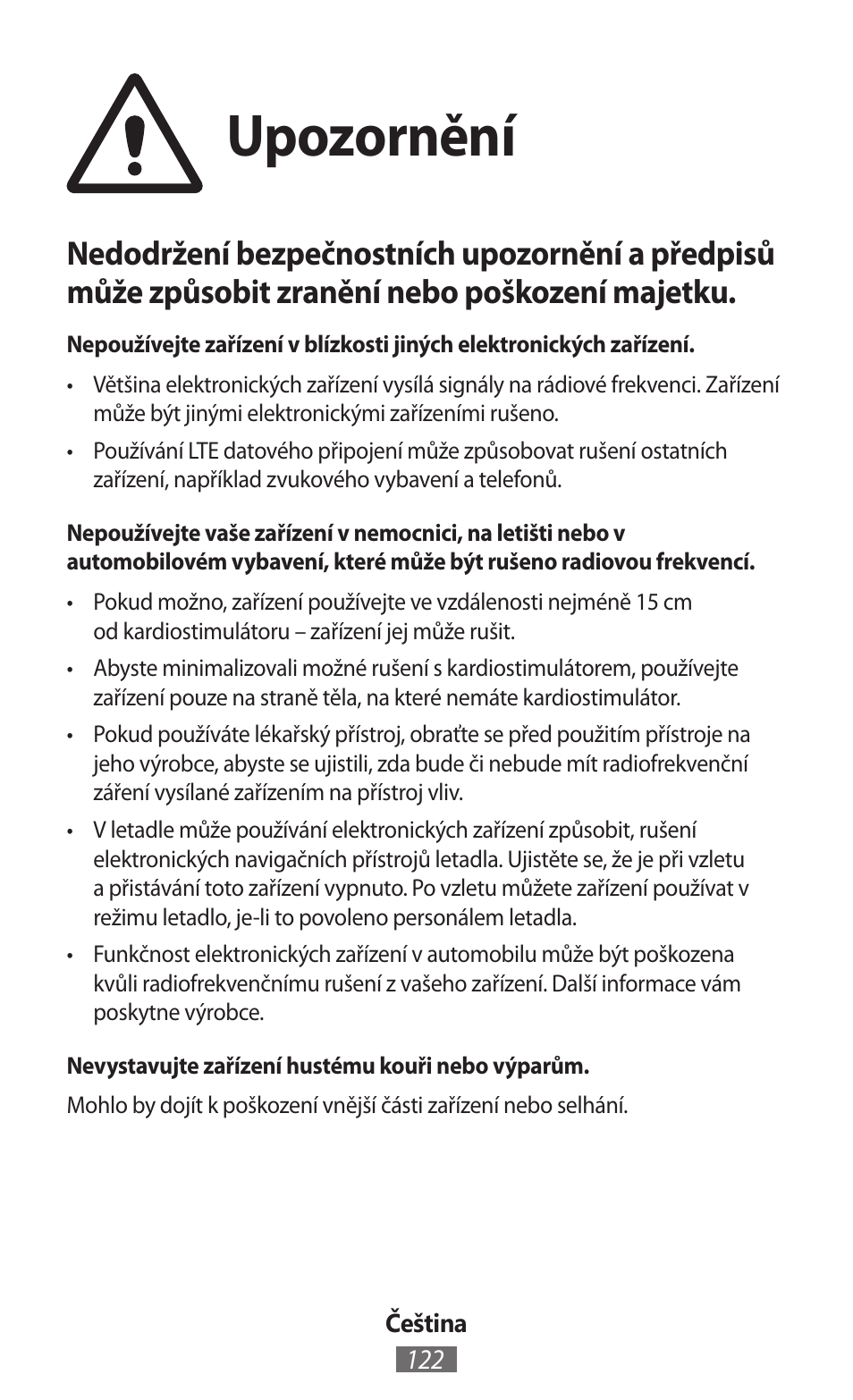 Upozornění | Samsung SM-R382 User Manual | Page 123 / 674