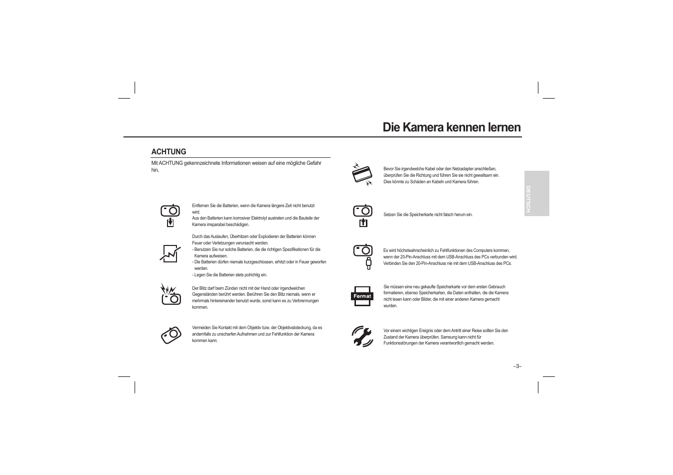 Die kamera kennen lernen | Samsung L110 User Manual | Page 20 / 98