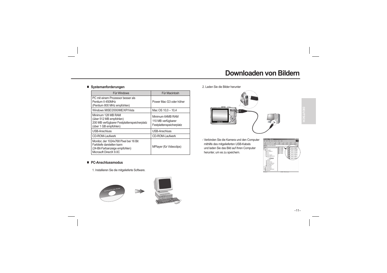 Downloaden von bildern | Samsung L110 User Manual | Page 28 / 98