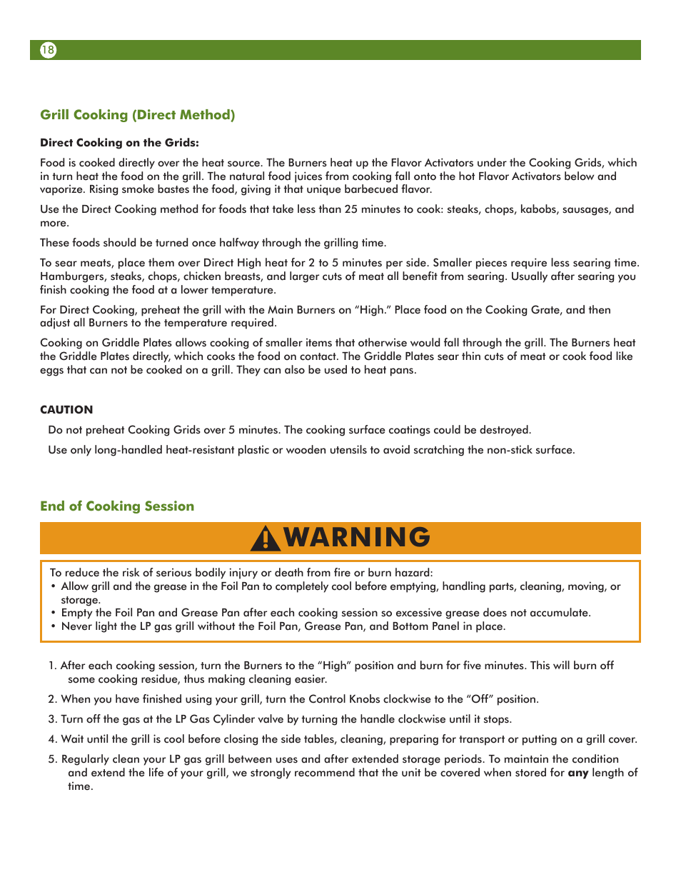 Warning | Aussie 69F6U00KS1 User Manual | Page 18 / 28