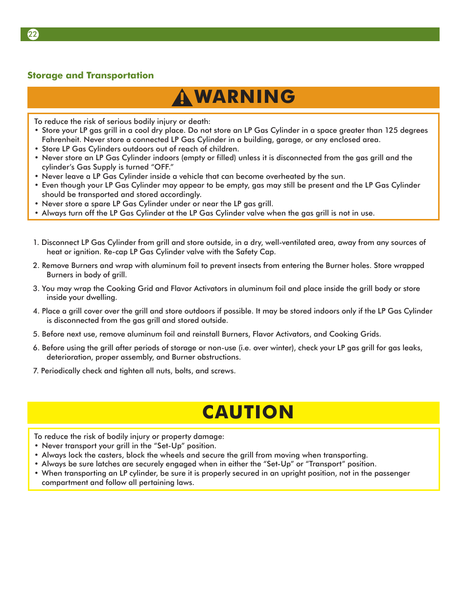 Warning, Caution | Aussie 69F6U00KS1 User Manual | Page 22 / 28