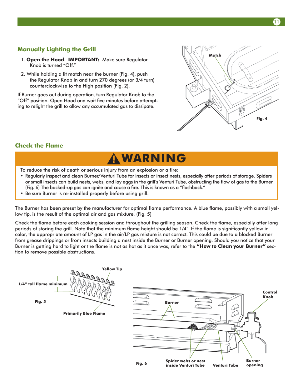 Warning | Aussie 6T01U00SS1 User Manual | Page 11 / 20