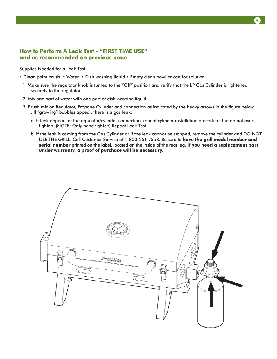 Aussie 6T01U00SS1 User Manual | Page 9 / 20