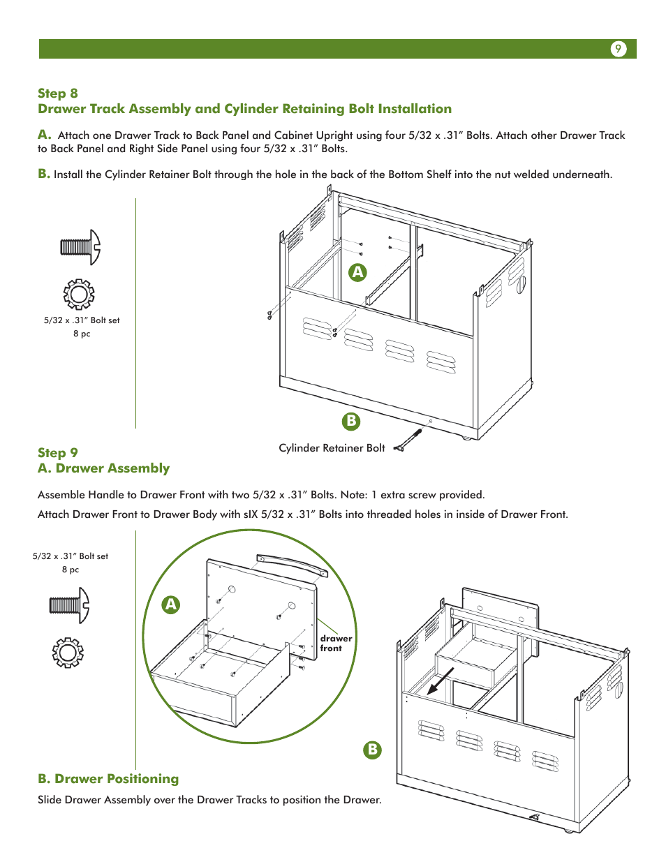 Aussie Vantage LP Gass Grill 6804T80SS1 User Manual | Page 9 / 38