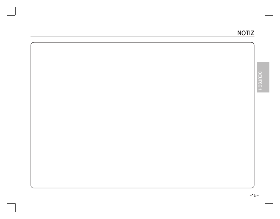 Notiz | Samsung KENOX S860 User Manual | Page 32 / 98