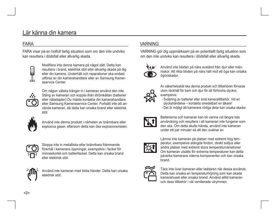 Lär känna din kamera | Samsung KENOX S860 User Manual | Page 51 / 98