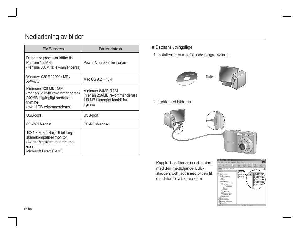 Nedladdning av bilder | Samsung KENOX S860 User Manual | Page 59 / 98