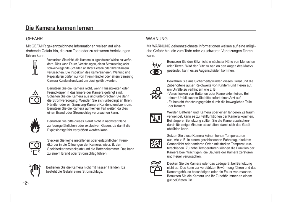 Die kamera kennen lernen | Samsung I80 User Manual | Page 23 / 122