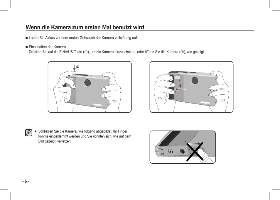 Wenn die kamera zum ersten mal benutzt wird | Samsung I80 User Manual | Page 27 / 122