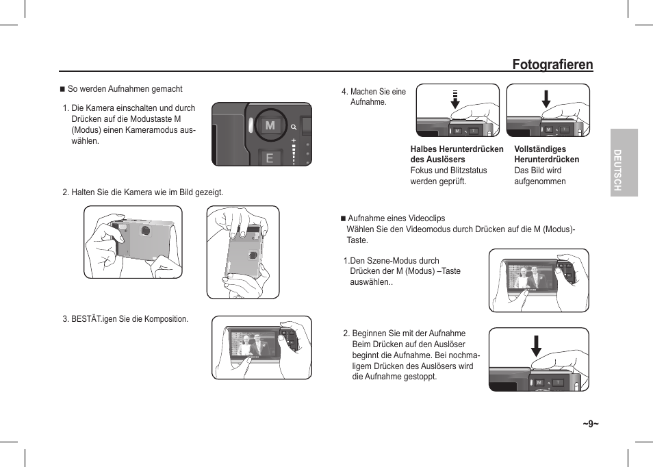 Fotografieren | Samsung I80 User Manual | Page 30 / 122