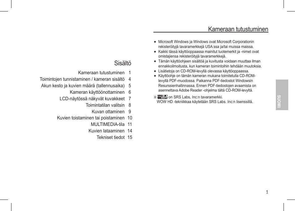 Sisältö kameraan tutustuminen | Samsung I80 User Manual | Page 42 / 122