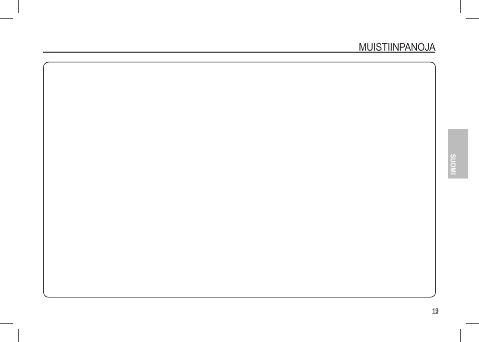 Muistiinpanoja | Samsung I80 User Manual | Page 60 / 122