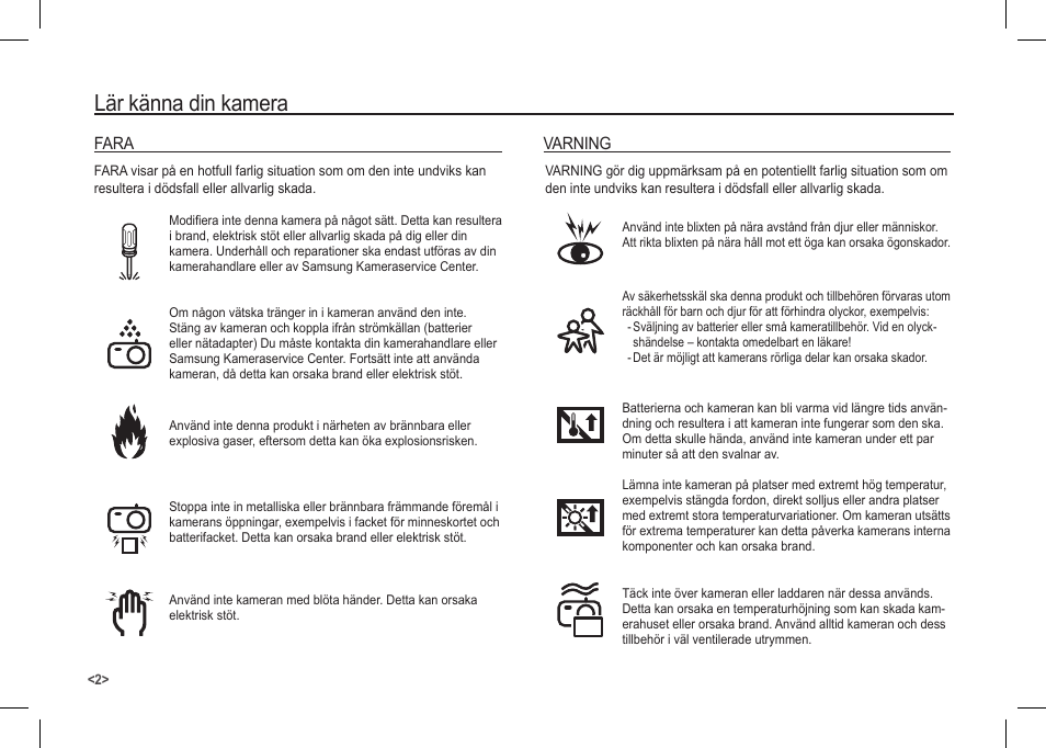 Lär känna din kamera | Samsung I80 User Manual | Page 63 / 122