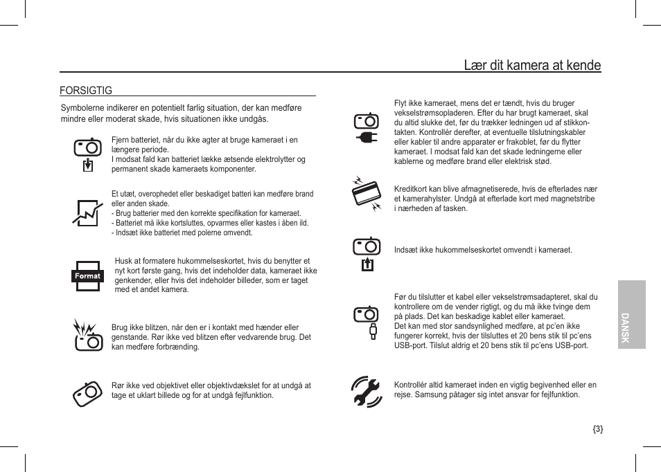 Lær dit kamera at kende | Samsung I80 User Manual | Page 84 / 122