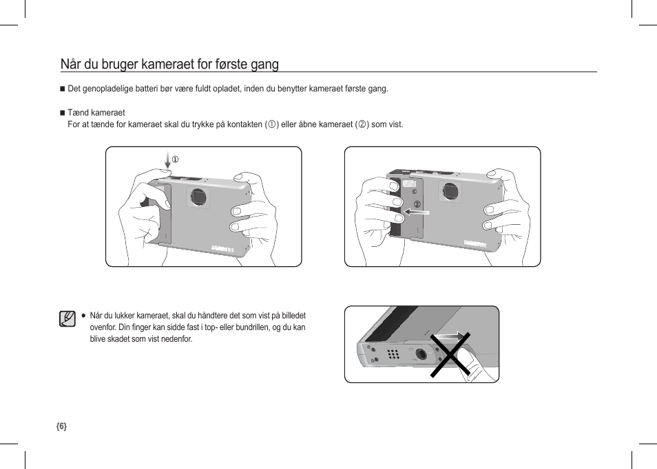 Når du bruger kameraet for første gang | Samsung I80 User Manual | Page 87 / 122