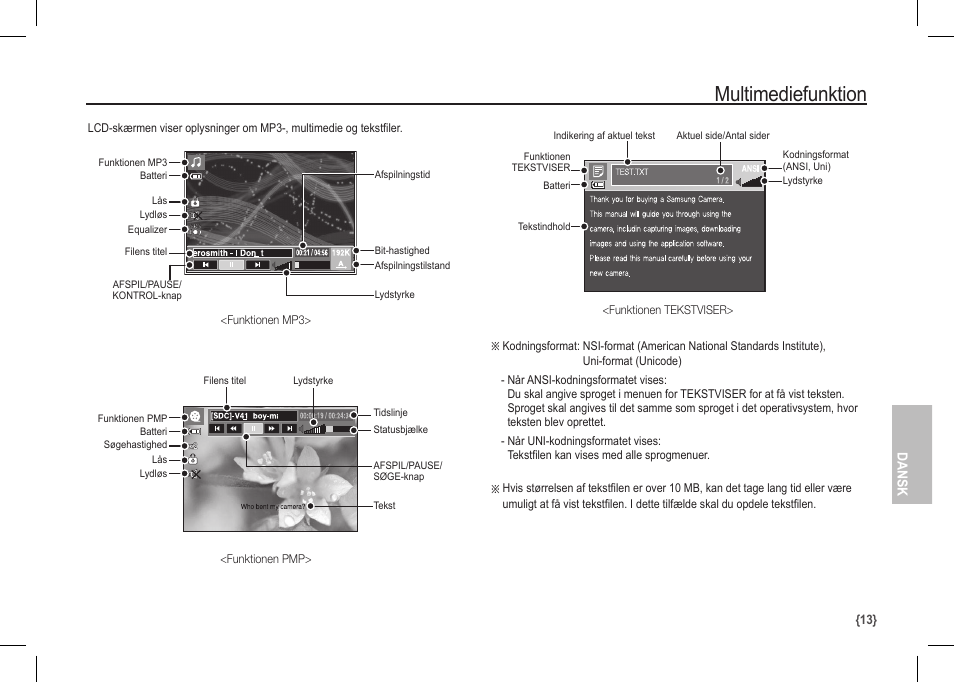 Multimediefunktion | Samsung I80 User Manual | Page 94 / 122