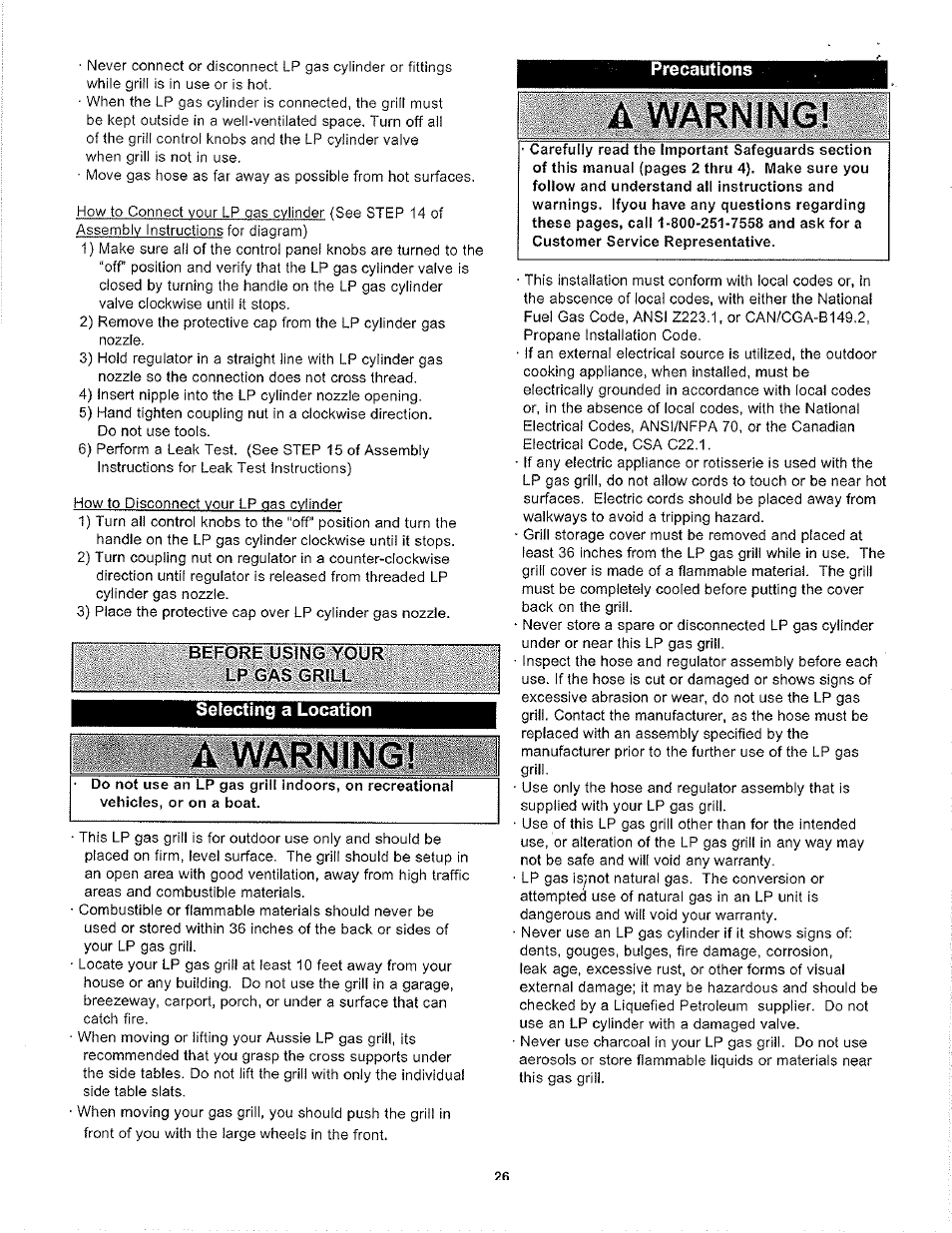 A warnii | Aussie LP 7462 User Manual | Page 26 / 36