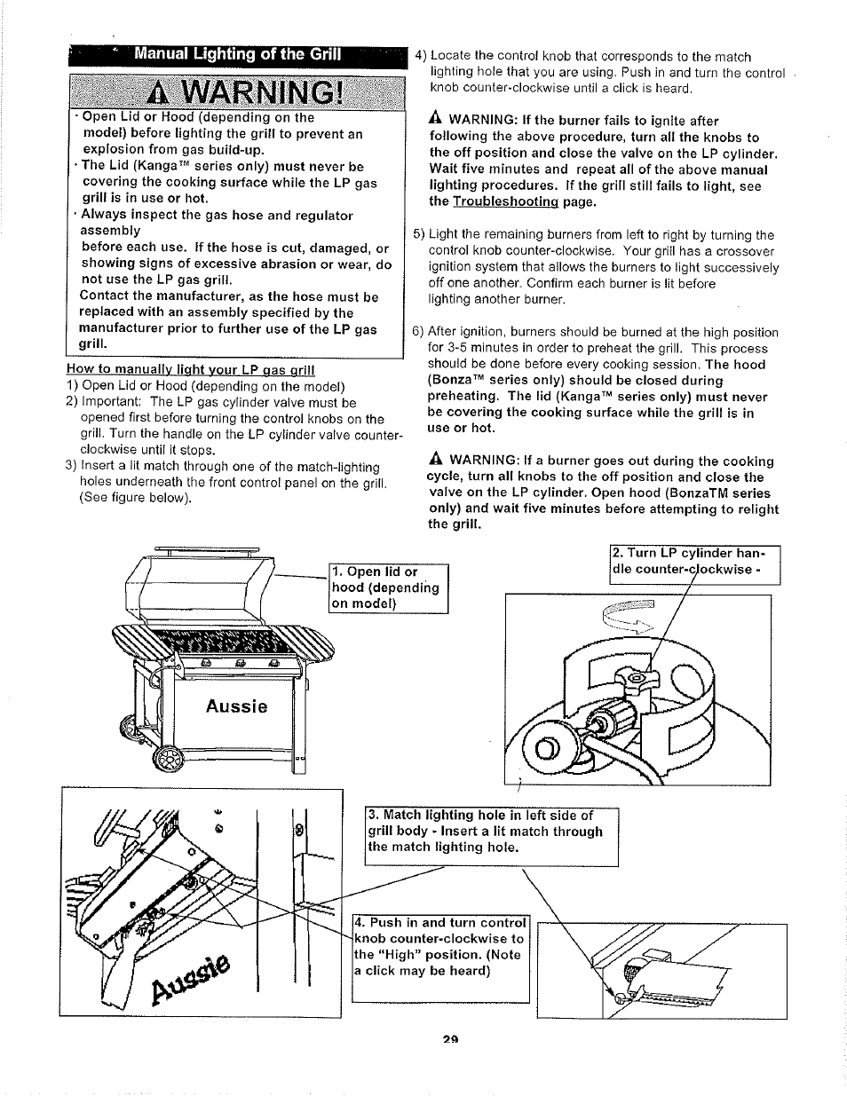 A wai | Aussie LP 7462 User Manual | Page 29 / 36