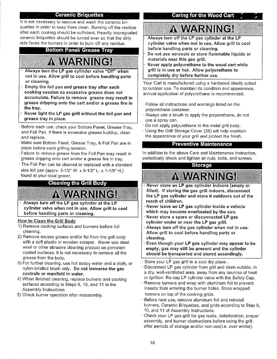 Д warning | Aussie LP 7462 User Manual | Page 32 / 36