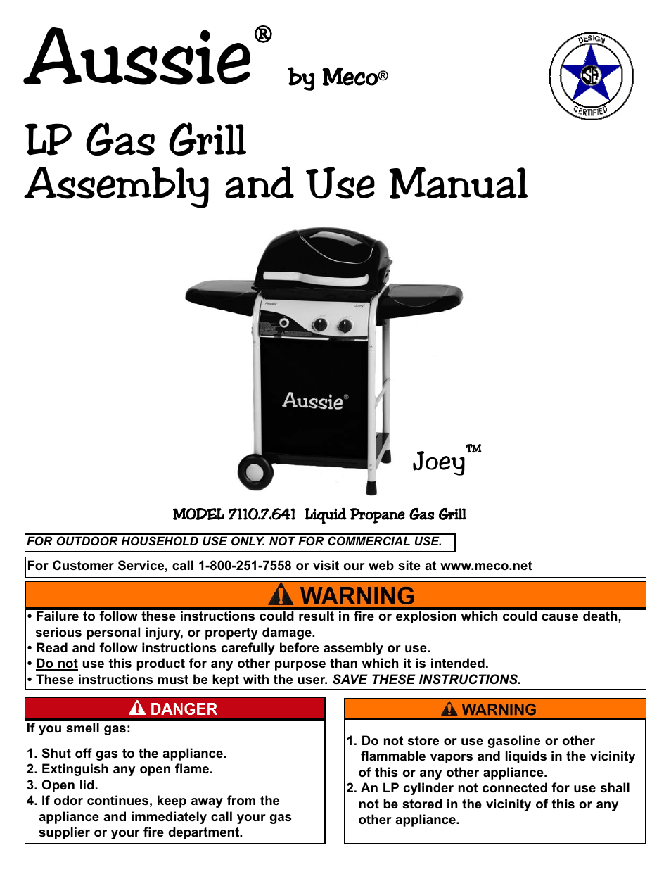 Aussie Joey 7110.7.641 User Manual | 23 pages