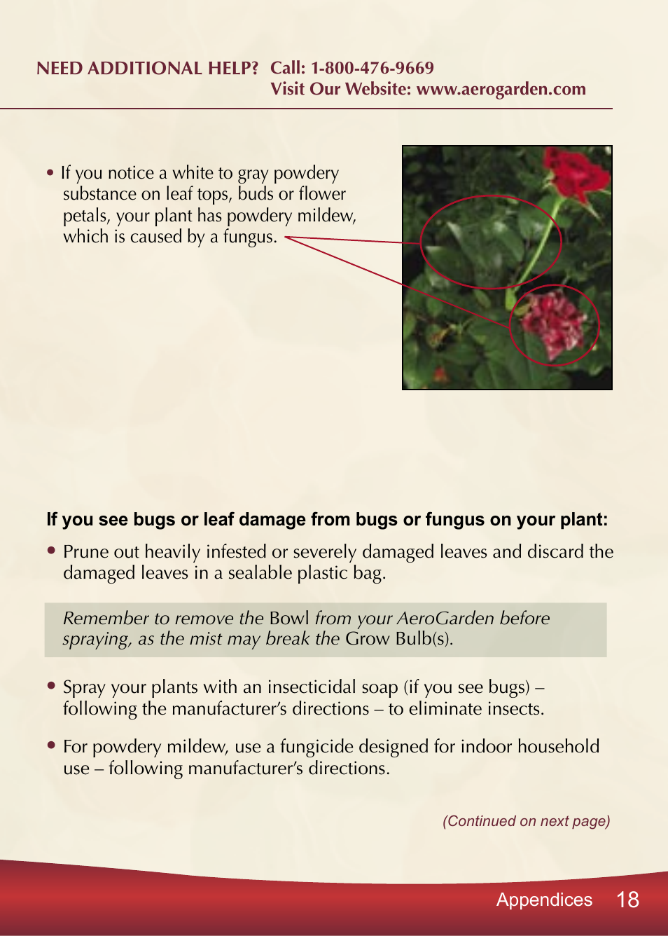 AeroGarden PRO100 User Manual | Page 19 / 24