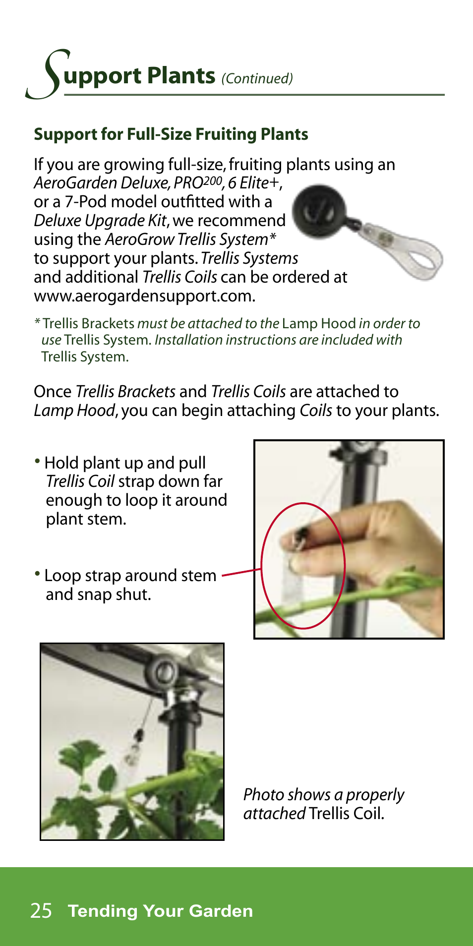 Upport plants | AeroGarden 7-Pod User Manual | Page 26 / 32