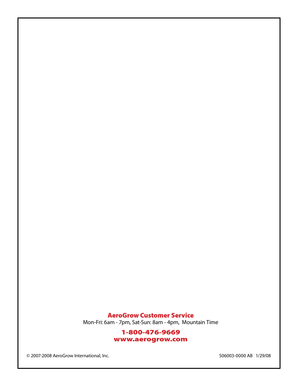 AeroGarden PRO User Manual | Page 8 / 8