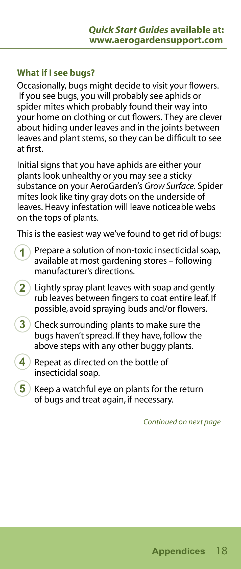 AeroGarden Flower Series User Manual | Page 19 / 22